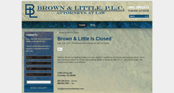 Desktop Screenshot of brownandlittlelaw.com