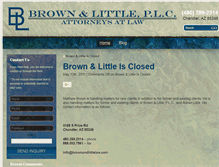 Tablet Screenshot of brownandlittlelaw.com